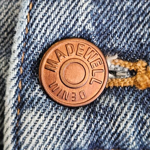 Madewell Blue Denim Cut-Off High Waist Jean Short Shorts | Women's 23 - Picture 9 of 15